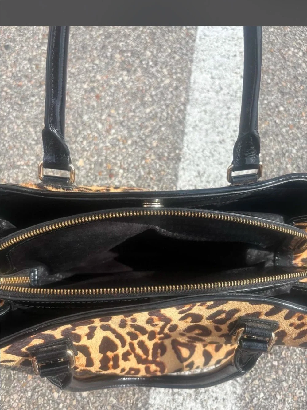 Kate Spade Calfhair Leopard Chateau Hills Sloan Satchel Handbag MSRP 958